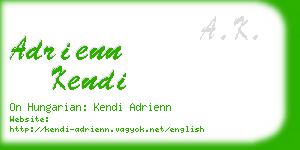 adrienn kendi business card